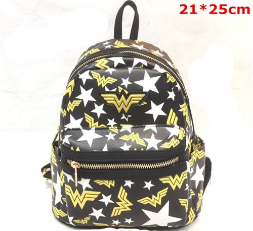 Wonder woman DC  PU Leather Backpack handbag