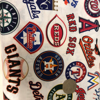 American Baseball Quilting Cotton Fabric