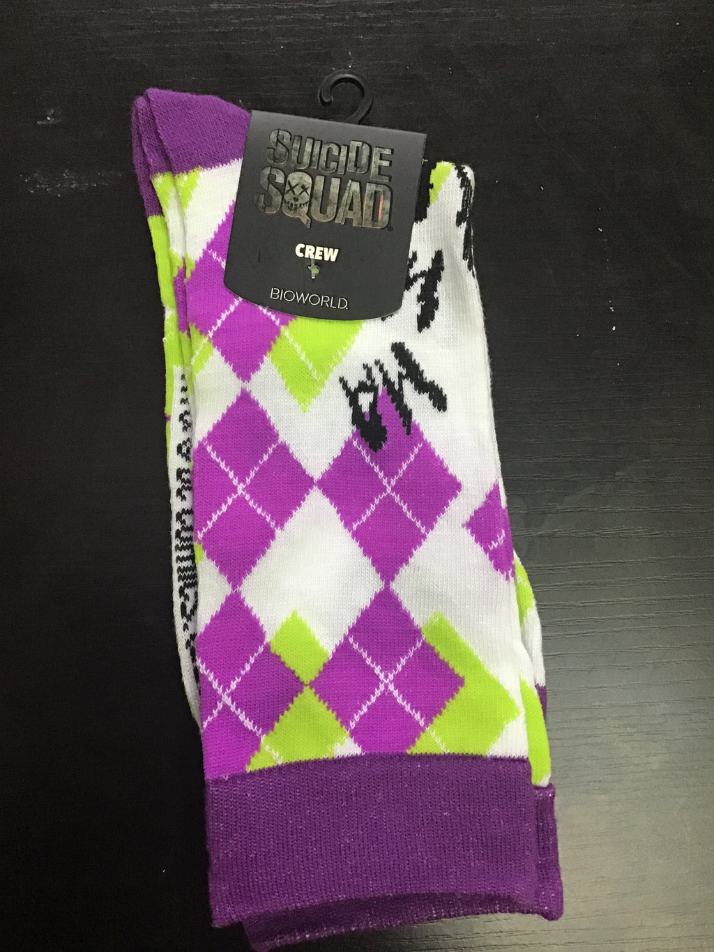 Character Socks - Joker Argyle design