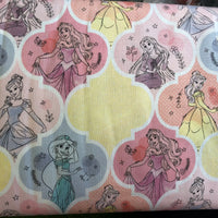 Disney Princess Sketch Scatter Cotton Fabric