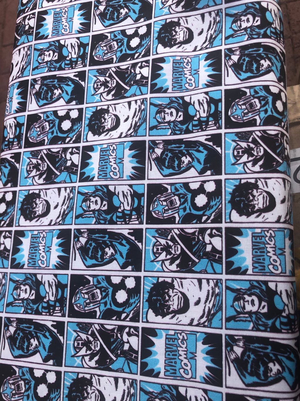 Marvel Avengers Square Comic Quilting Cotton Fabric