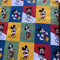 Mickey Mouse Retro Square Quilting Cotton Fabric