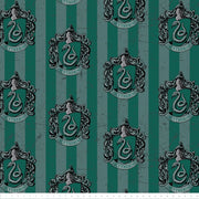 Harry Potter Digital Printed Slytherin Logo Cotton Fabric