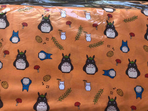 My Neighbour Totoro Orange Quilting Cotton Fabric