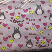 My Neighbour Totoro Love Beige Quilting Cotton Fabric