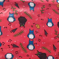 My Neighbour Totoro Pink Quilting Cotton Fabric